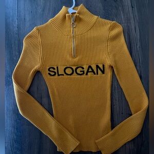 Top shop rare “slogan” logo knit